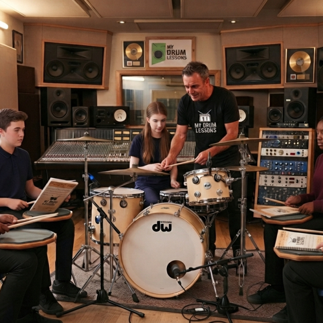Fun drum lessons for kids