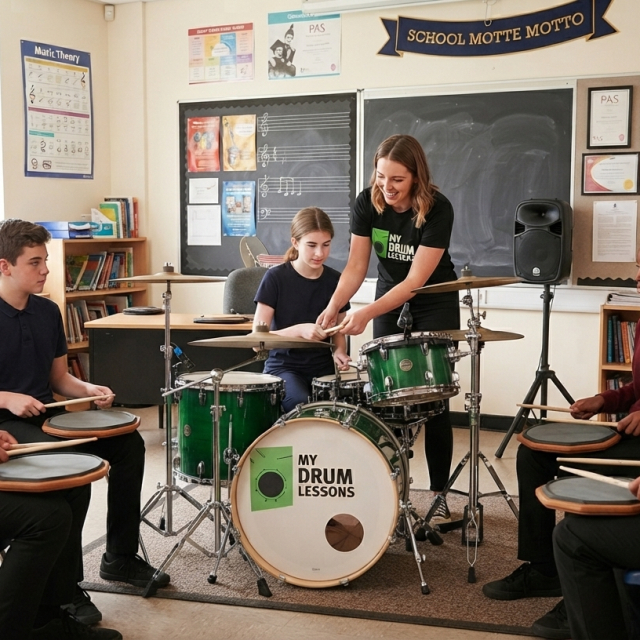 Teach drums in schools